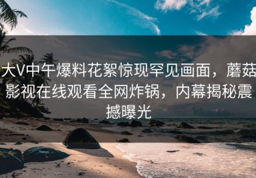 大V中午爆料花絮惊现罕见画面，蘑菇影视在线观看全网炸锅，内幕揭秘震撼曝光