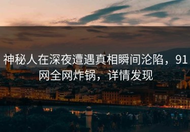 神秘人在深夜遭遇真相瞬间沦陷，91网全网炸锅，详情发现