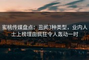 蜜桃传媒盘点：丑闻3种类型，业内人士上榜理由疯狂令人轰动一时
